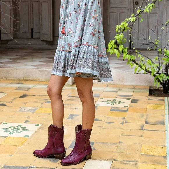 Tulle and Batiste Jamilla Boots in Maroon 🫶 - Picture 4 of 12